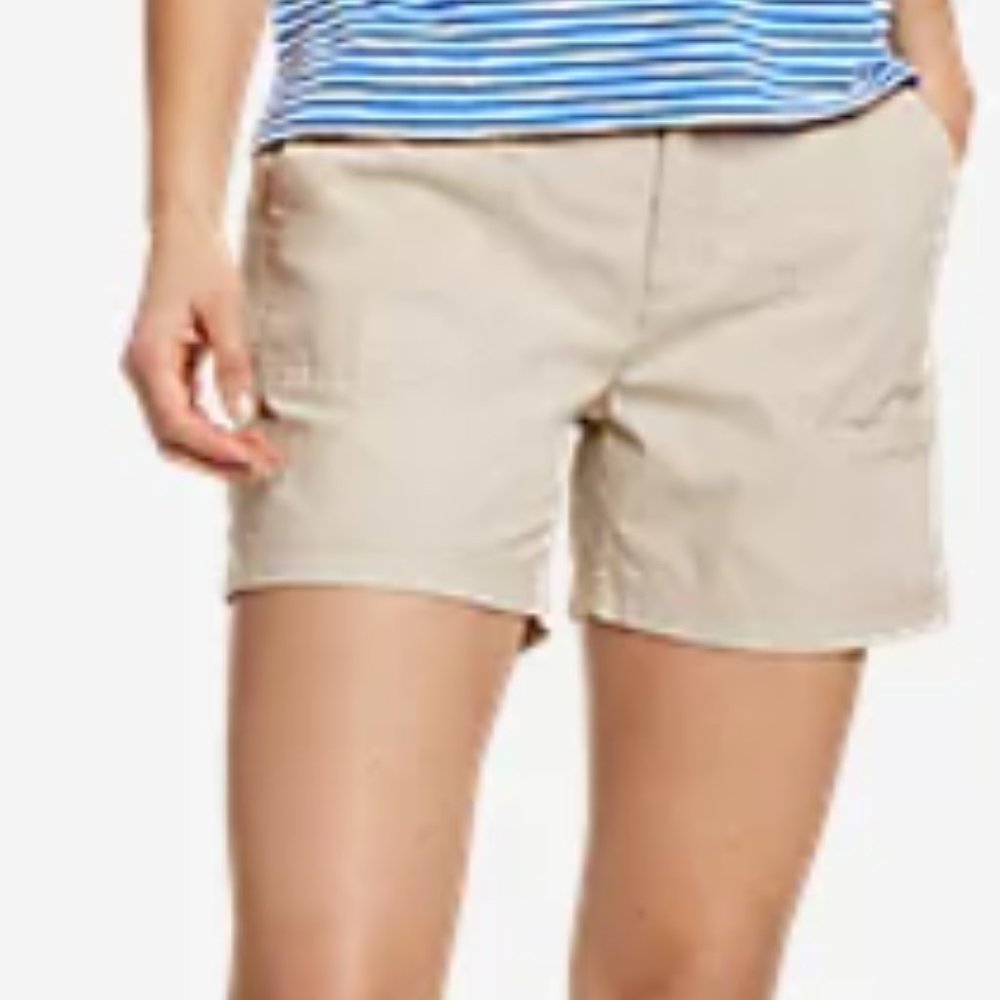 Eddie Bauer Chino Marina Utility Shorts Sz 8